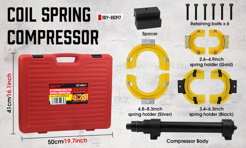 Automotive Repair & Speciality Tools: HORUSDY 4500Kg Macpherson Strut Coil Spring Compressor Dumper Extractor Tool