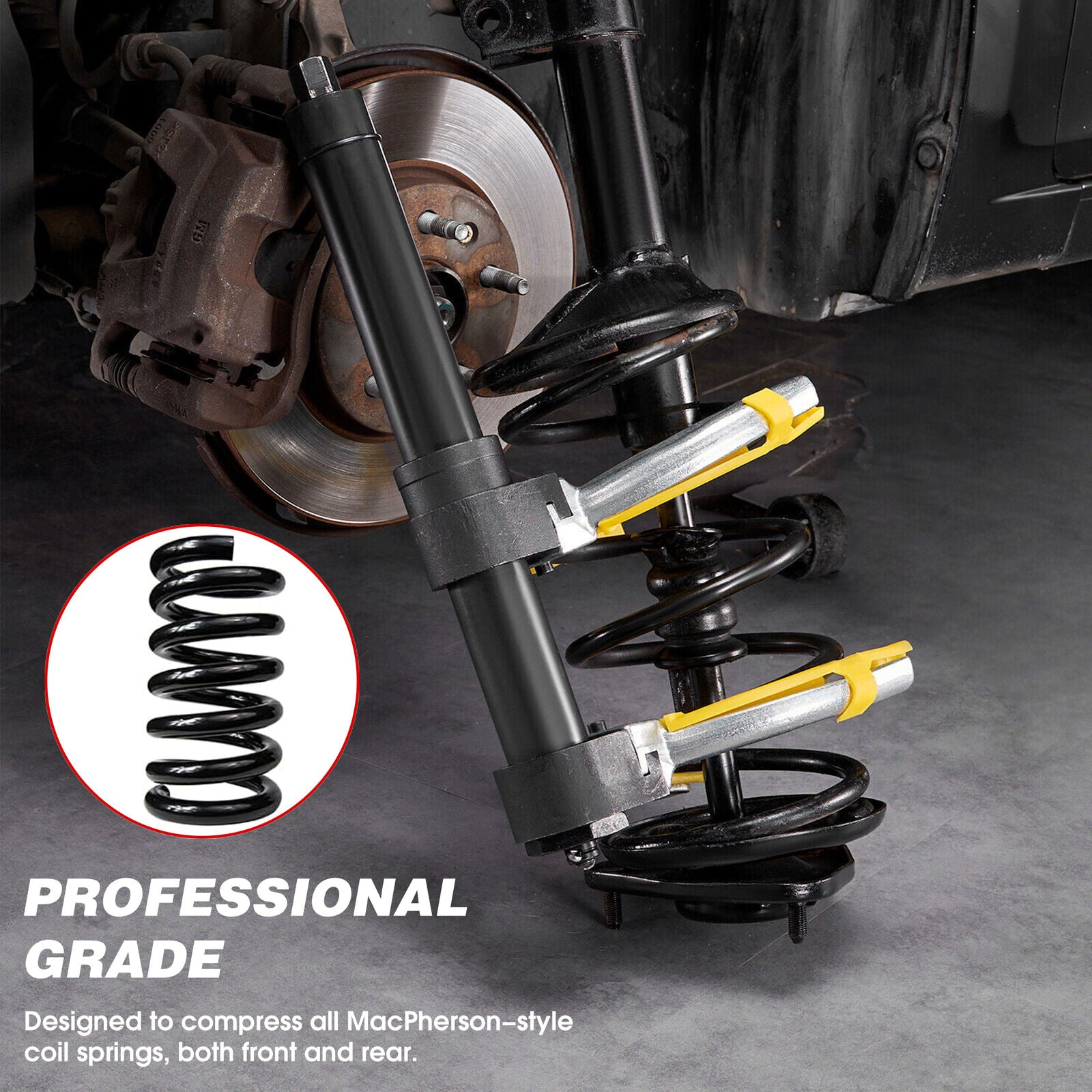 Automotive Repair & Speciality Tools: HORUSDY 4500Kg Macpherson Strut Coil Spring Compressor Dumper Extractor Tool