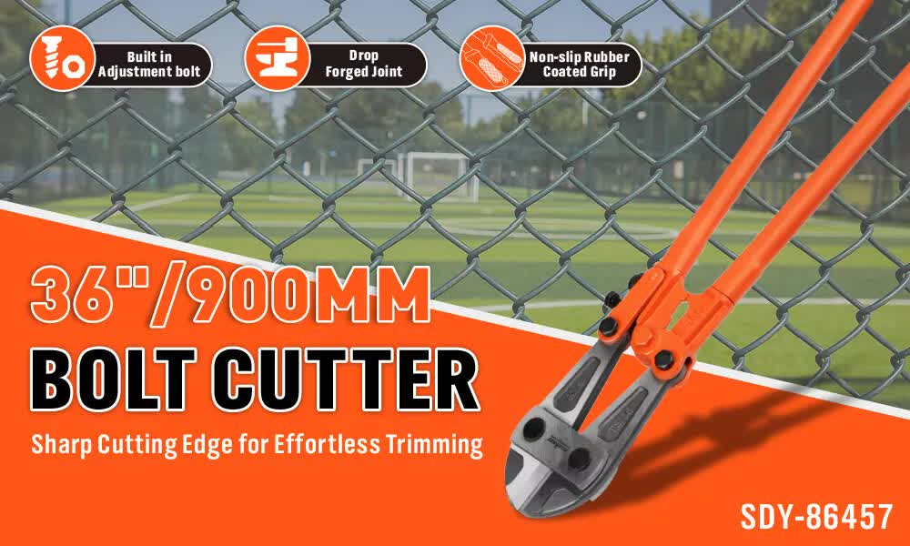 Hand Tools: 36inch Super Long Bolt Cutter Lock Cutter Rubber Grip Cables Cables Chains Wires