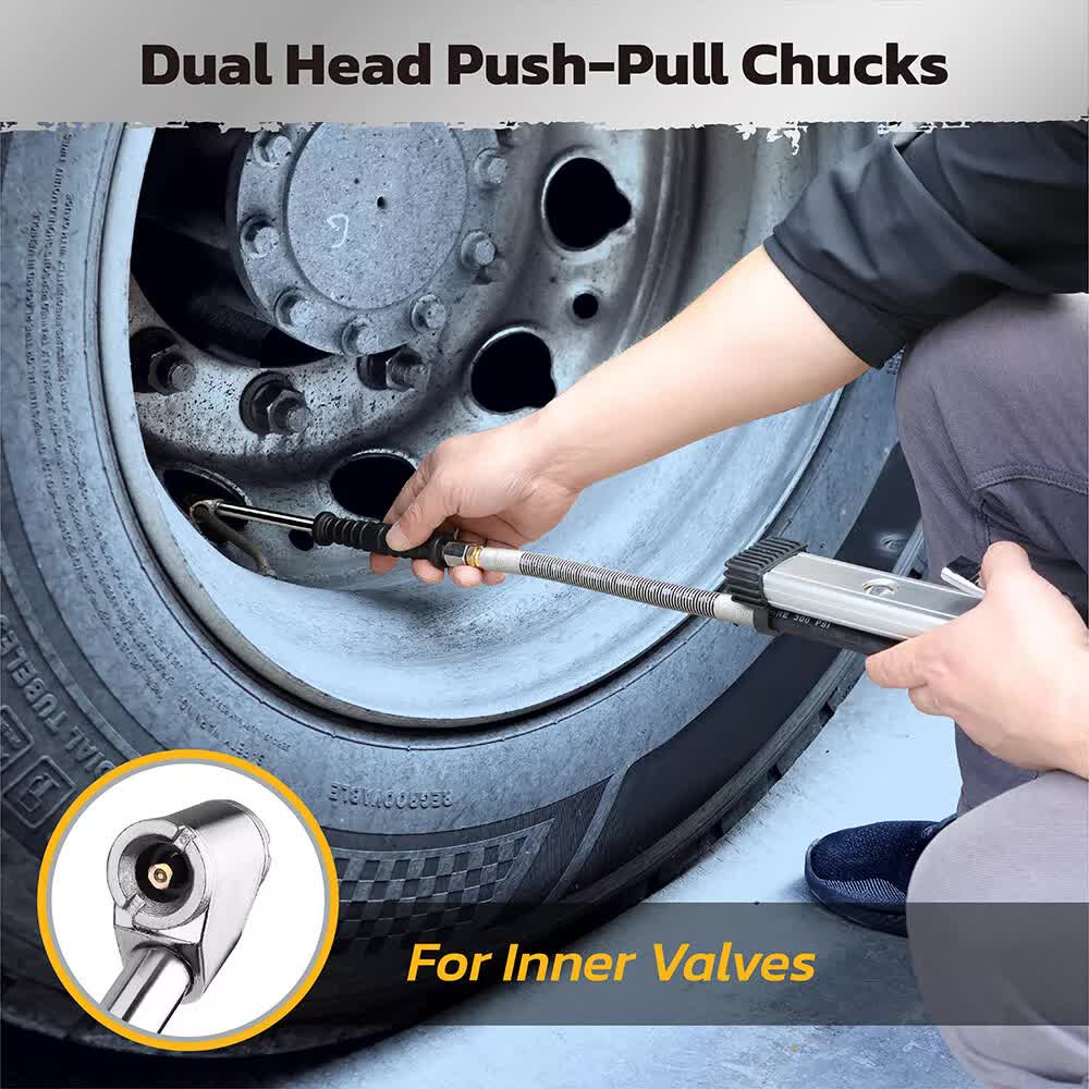 Air Compressors: 3in1 255PSI Tyre Inflator Car Motorcycle Air Tire Pressure Gauge Hose Pump Au
