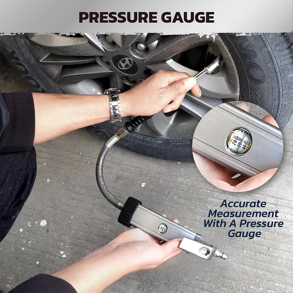 Air Compressors: 3in1 255PSI Tyre Inflator Car Motorcycle Air Tire Pressure Gauge Hose Pump Au