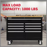 Tool Boxes: HORUSDY 9 Drawer Tool Box Chest Cabinet Trolley Box Garage Storage Toolbox Black