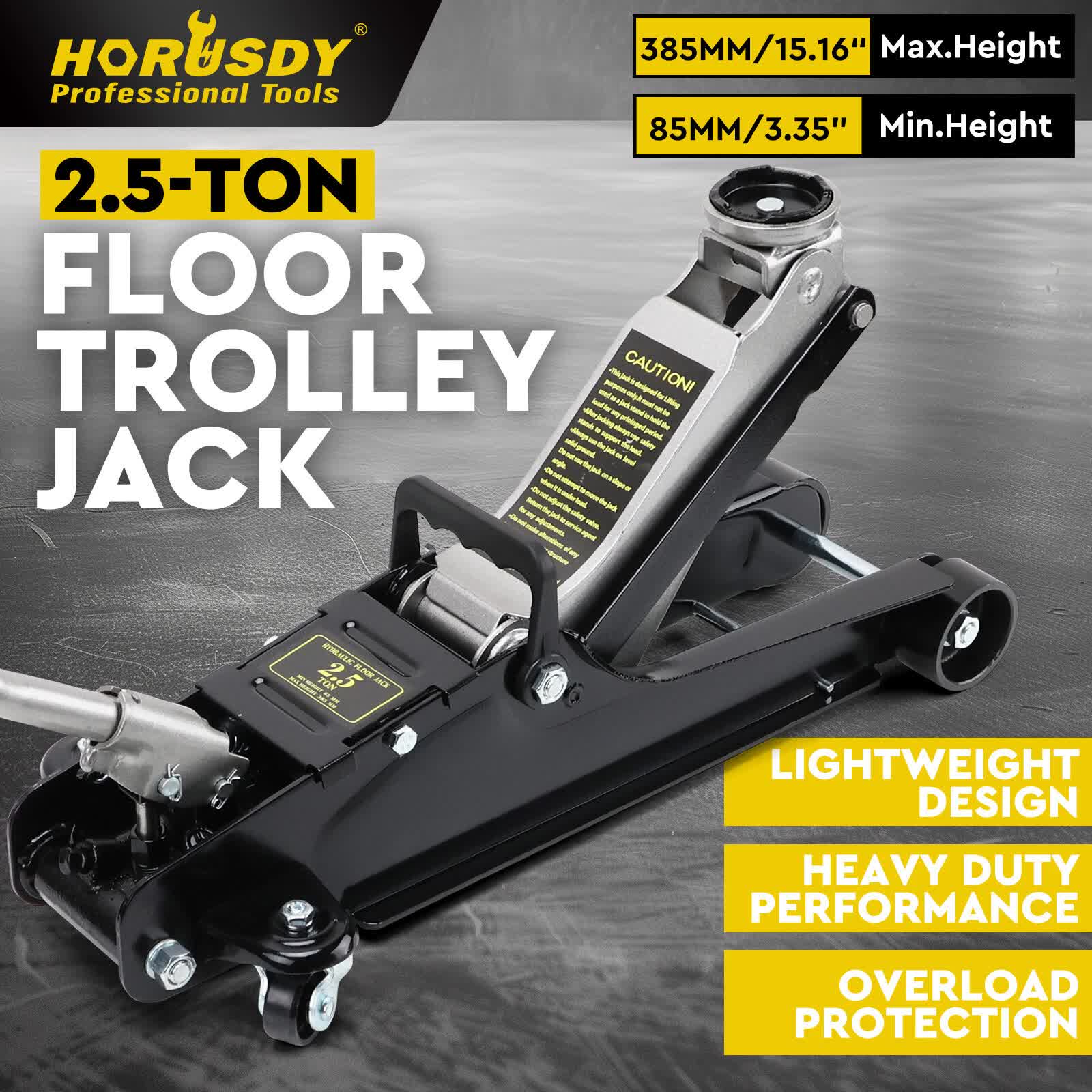 Hand Tools: Hydraulic Floor Jack 2.5T Trolley Low Profile Car Track Quick Lifting 85-385mm