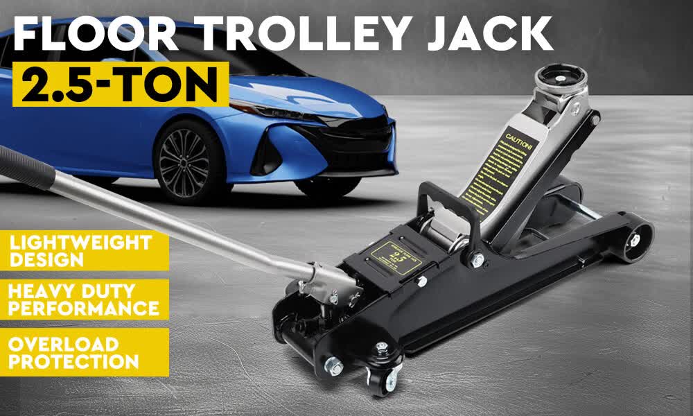 Hand Tools: Hydraulic Floor Jack 2.5T Trolley Low Profile Car Track Quick Lifting 85-385mm