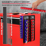 Car Mounts: SEDY 2Pc Magnetic Socket Organizer 1/2 Drive Metric SAE Sockets Storage Holder