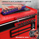 Car Mounts: SEDY 2Pc Magnetic Socket Organizer 1/2 Drive Metric SAE Sockets Storage Holder