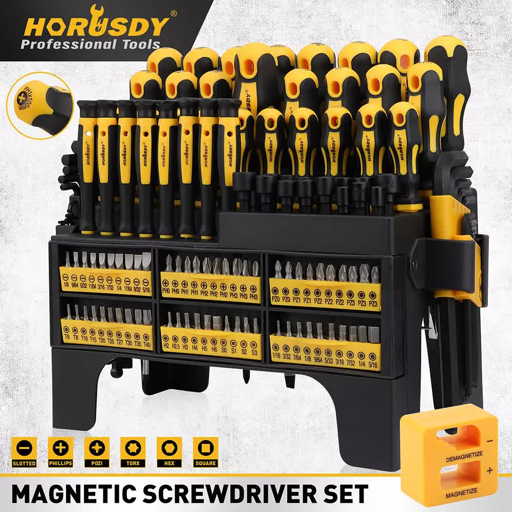 Screwdrivers: 140Pcs Magnetic Screwdriver Set Hex Key Magnetizer Demagnetizer Precision Screwdriver