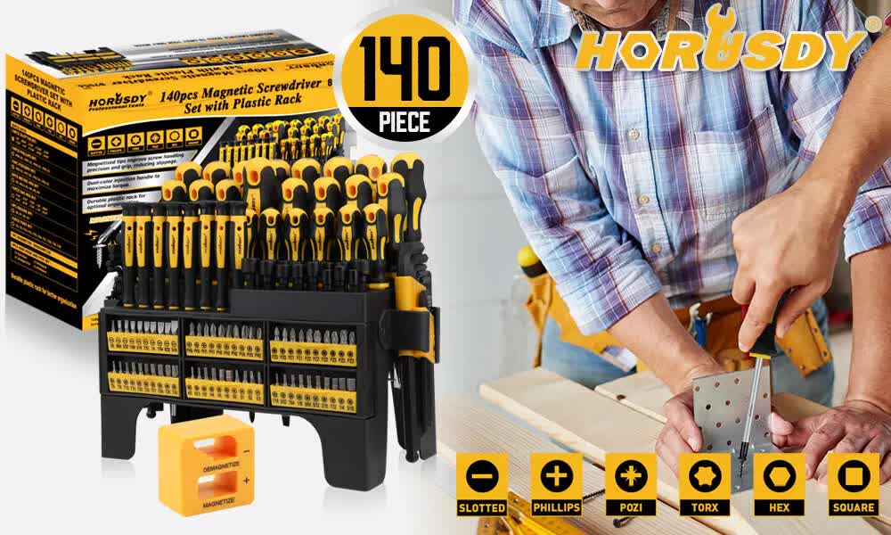 Screwdrivers: 140Pcs Magnetic Screwdriver Set Hex Key Magnetizer Demagnetizer Precision Screwdriver