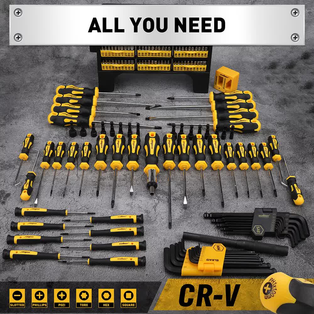 Screwdrivers: 140Pcs Magnetic Screwdriver Set Hex Key Magnetizer Demagnetizer Precision Screwdriver