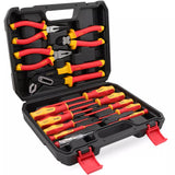 Hand Tools: Magnetic Insulated Screwdriver Pliers Set 1000V Electrical Tool Hose Pinch Box