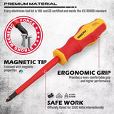Hand Tools: Magnetic Insulated Screwdriver Pliers Set 1000V Electrical Tool Hose Pinch Box