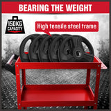 Clothing & Wardrobe Storage: Black 3-Tier Tool Cart Trolley Toolbox Workshop Garage Storage 150KG Organizer Garage