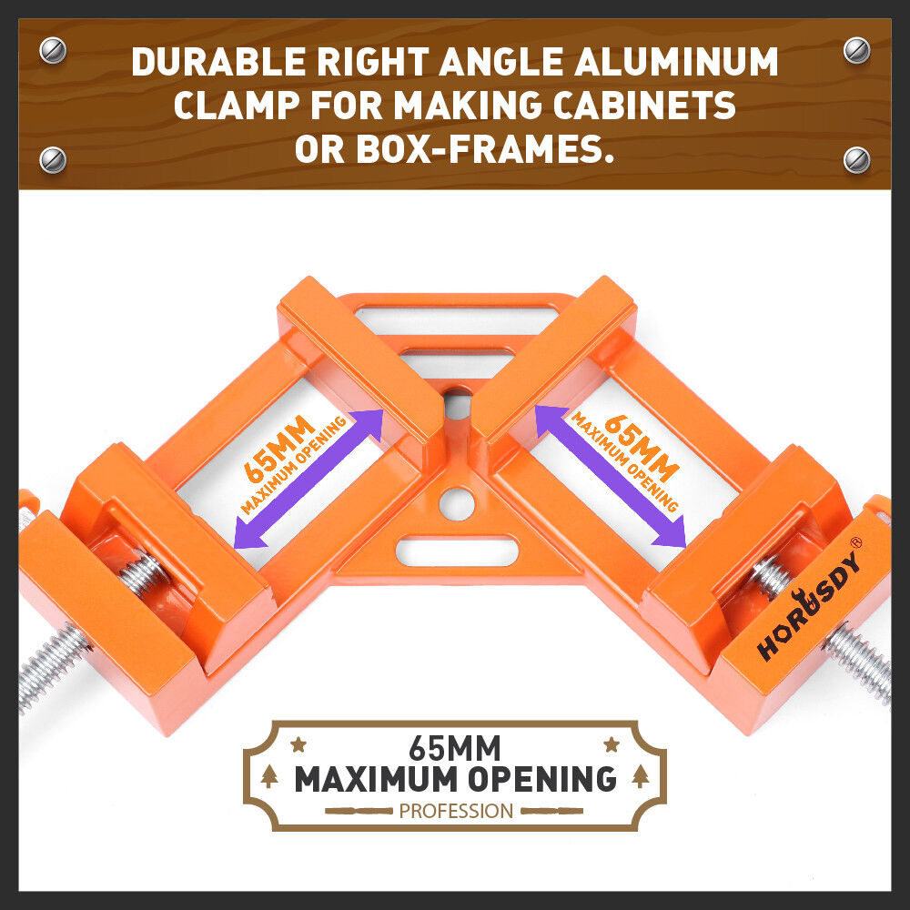Tool Clamps & Vices: 90° Degree Corner Clamp Welding Vice Woodworking Alloy Body With Quick Release