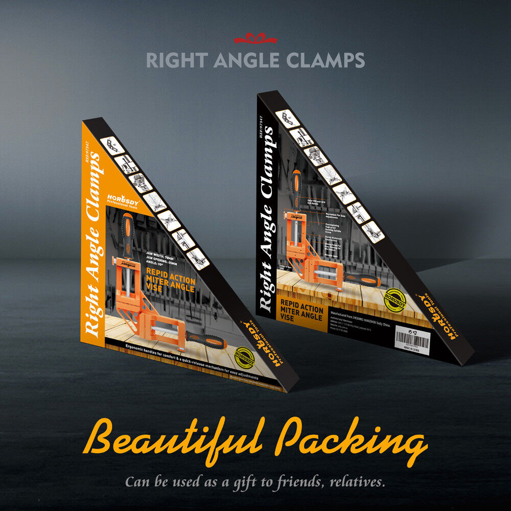 Tool Clamps & Vices: 90° Degree Corner Clamp Welding Vice Woodworking Alloy Body With Quick Release