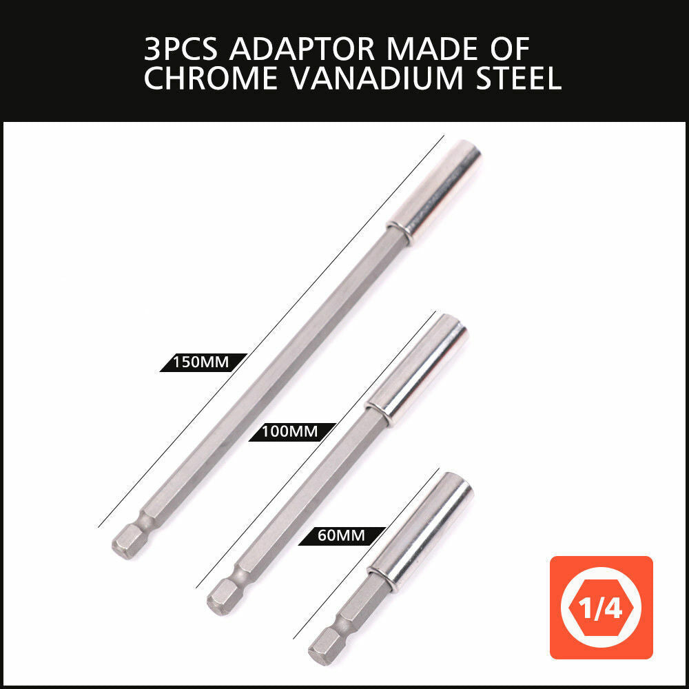Drill & Screwdriver Accessories: 16Pc Socket Bit Adaptor Set Power Drill Nut Driver Extension Screwdriver Bits