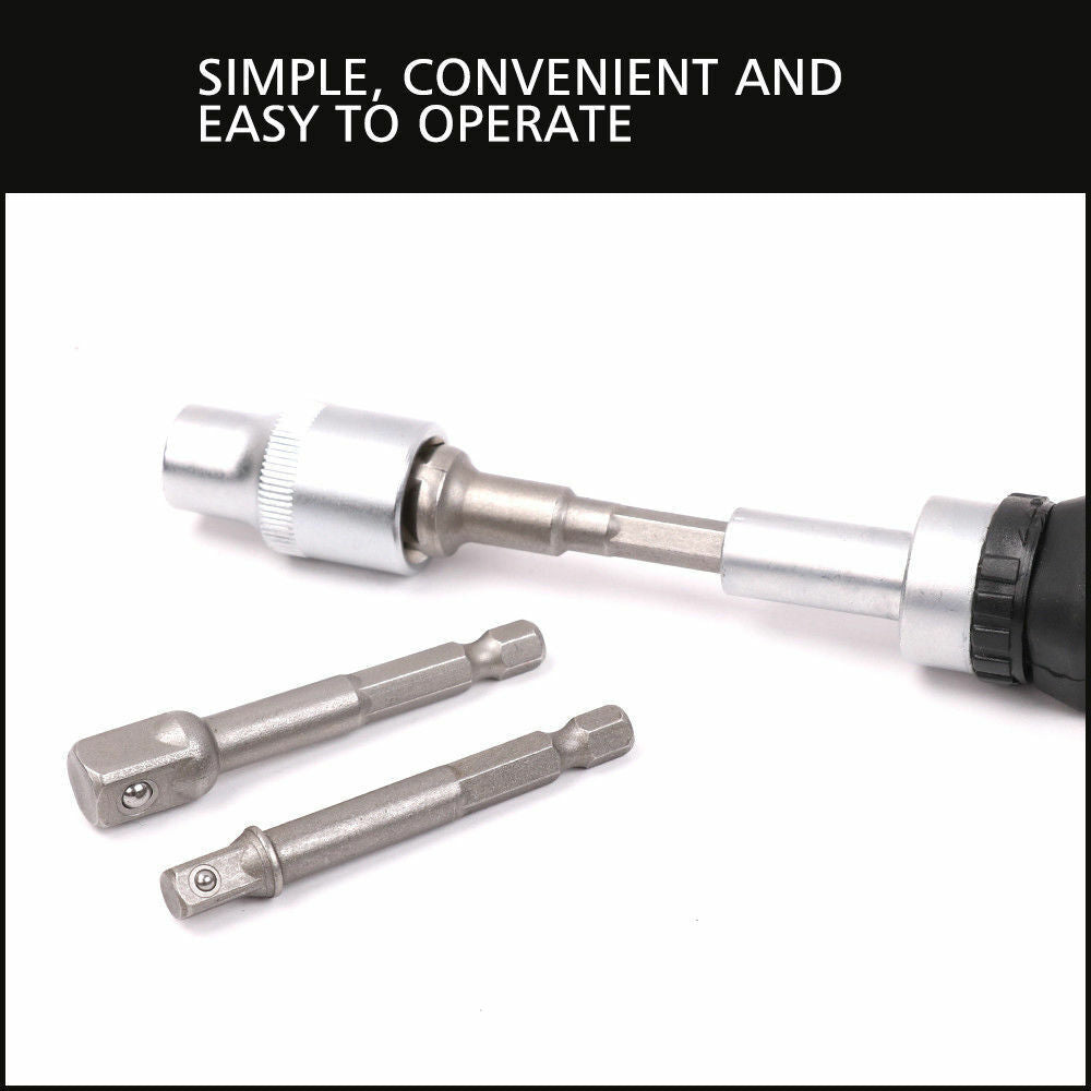 Drill & Screwdriver Accessories: 16Pc Socket Bit Adaptor Set Power Drill Nut Driver Extension Screwdriver Bits