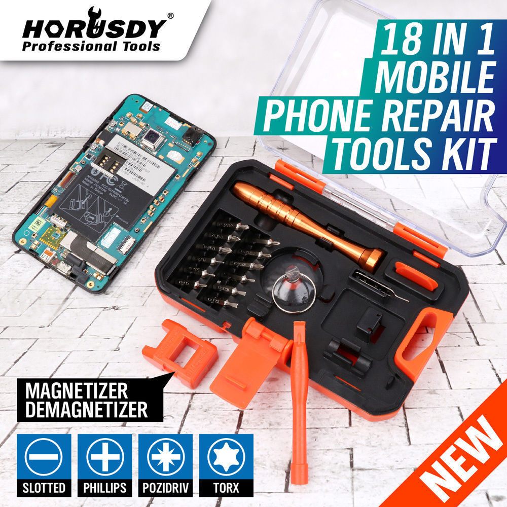 Hand Tools: HORUSDY 18 in 1 Mobile Phone Repair Tools Kit Pry Opening Tool Screwdriver
