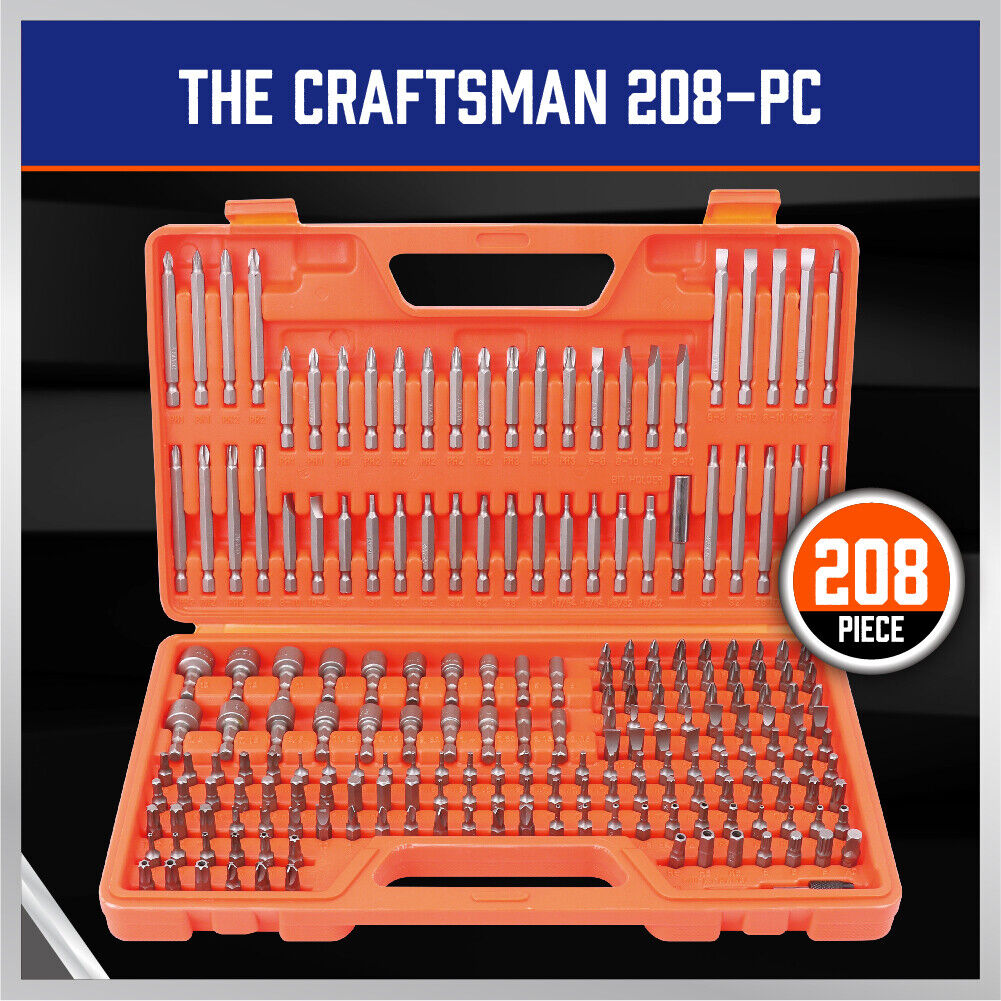 Automotive Repair & Speciality Tools: 208-Piece Security Bit Set Screwdriver Key Hex Holder Tamper Proof Torx Adaptor