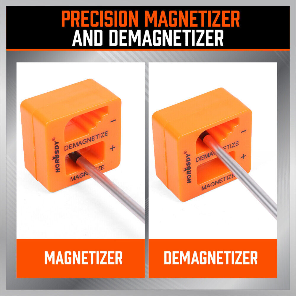 Hand Tools: 10Pcs Magnetic Screwdriver Set Phillips Slotted Magnetizer Non-Slip Handle Tool