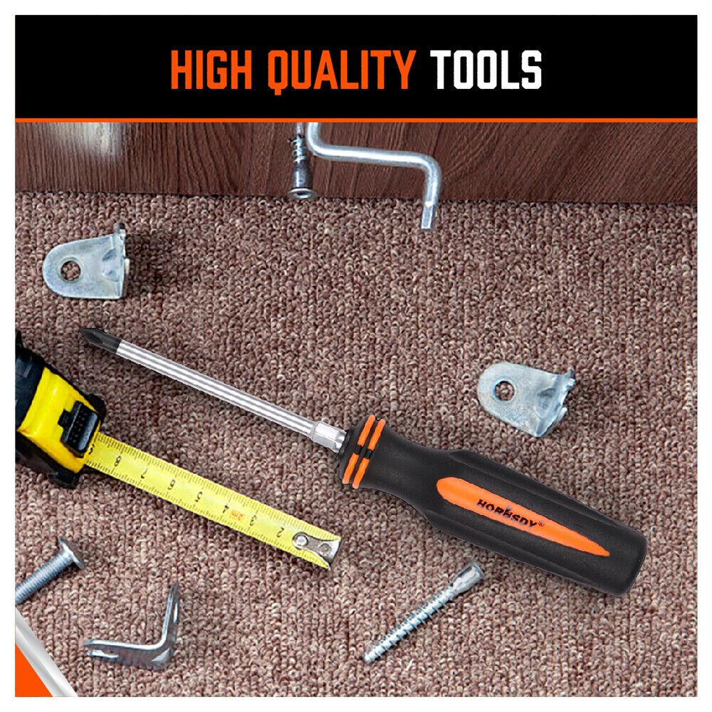 Hand Tools: 10Pcs Magnetic Screwdriver Set Phillips Slotted Magnetizer Non-Slip Handle Tool