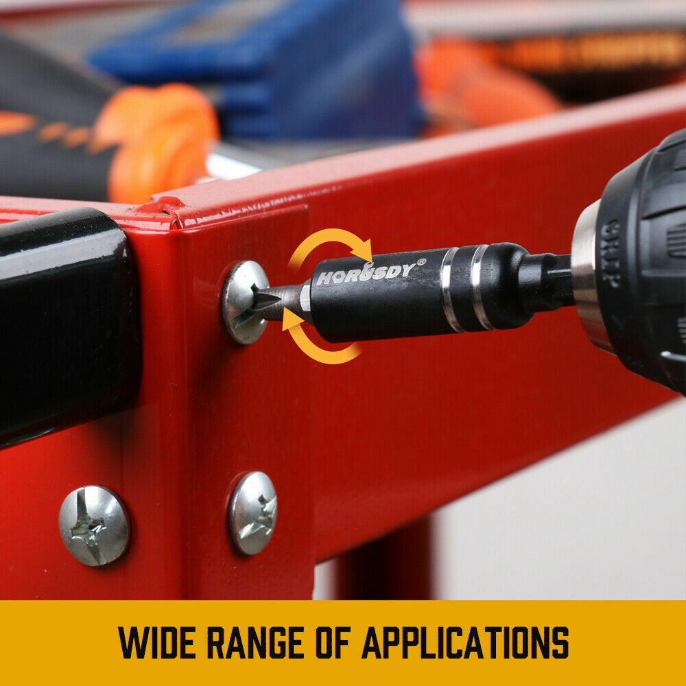 Drill & Screwdriver Accessories: 10Pc Magnetic Extension Socket Drill Bit Holder 1/4" Hex Screwdriver Nut Driver