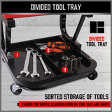 Office & Desk Chairs: HORUSDY Rolling Creeper Seat Workshop Mechanic Stool Garage Repair Storage Tray