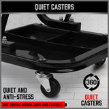 Office & Desk Chairs: HORUSDY Rolling Creeper Seat Workshop Mechanic Stool Garage Repair Storage Tray