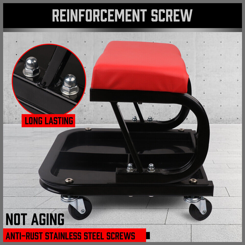 Office & Desk Chairs: HORUSDY Rolling Creeper Seat Workshop Mechanic Stool Garage Repair Storage Tray