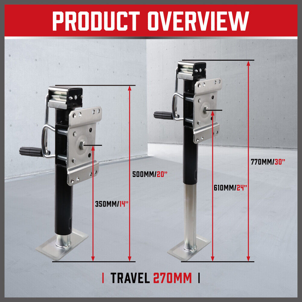 Automotive Lifts & Hoists: Trailer Caravan Canopy Jack Leg Stand Heavy Duty 2267KG/5000lbs Side Handle