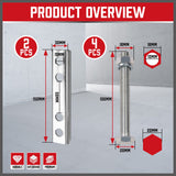 Automotive Lifts & Hoists: Trailer Caravan Canopy Jack Leg Stand Heavy Duty 2267KG/5000lbs Side Handle