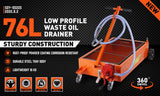 Automotive Parts: HORUSDY 76L Low Profile Waste Oil Drainer Mobile Workshop Pump Vehicle 4WD Truck