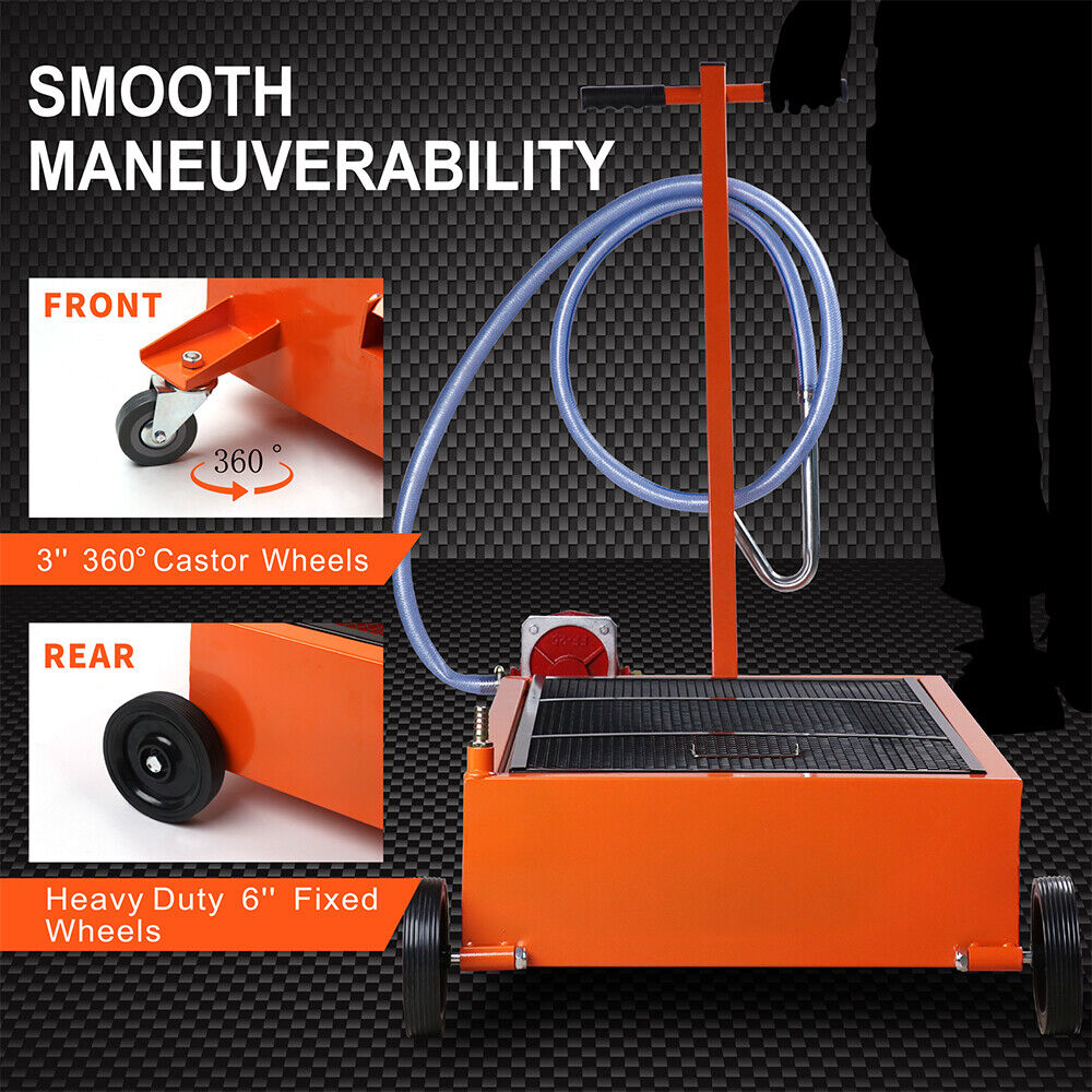 Automotive Parts: HORUSDY 76L Low Profile Waste Oil Drainer Mobile Workshop Pump Vehicle 4WD Truck