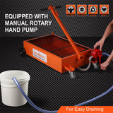 Automotive Parts: HORUSDY 76L Low Profile Waste Oil Drainer Mobile Workshop Pump Vehicle 4WD Truck