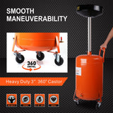 Sewage Pumps: HORUSDY 80L Mobile Waste Oil Drainer Telescopic Workshop Fluid Collection Tank
