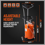 Sewage Pumps: HORUSDY 80L Waste Oil Drainer Pneumatic Fluid Collection Workshop with Extractor