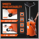 Sewage Pumps: HORUSDY 80L Waste Oil Drainer Pneumatic Fluid Collection Workshop with Extractor