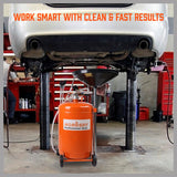 Sewage Pumps: HORUSDY 80L Waste Oil Drainer Pneumatic Fluid Collection Workshop with Extractor
