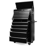 Tool Boxes: Black15 Drawer Tool Box Trolley Cabinet Storage Cart Garage Toolbox Organiser