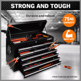 Tool Boxes: Black15 Drawer Tool Box Trolley Cabinet Storage Cart Garage Toolbox Organiser