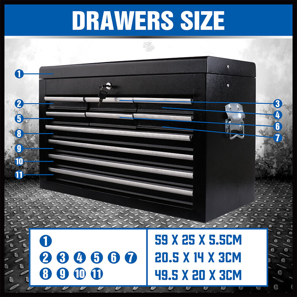 Storage Cabinets & Lockers: HORUSDY 10-Drawer Tool Box Chest Toolbox Lockable Drawer Cabinet Garage Storage