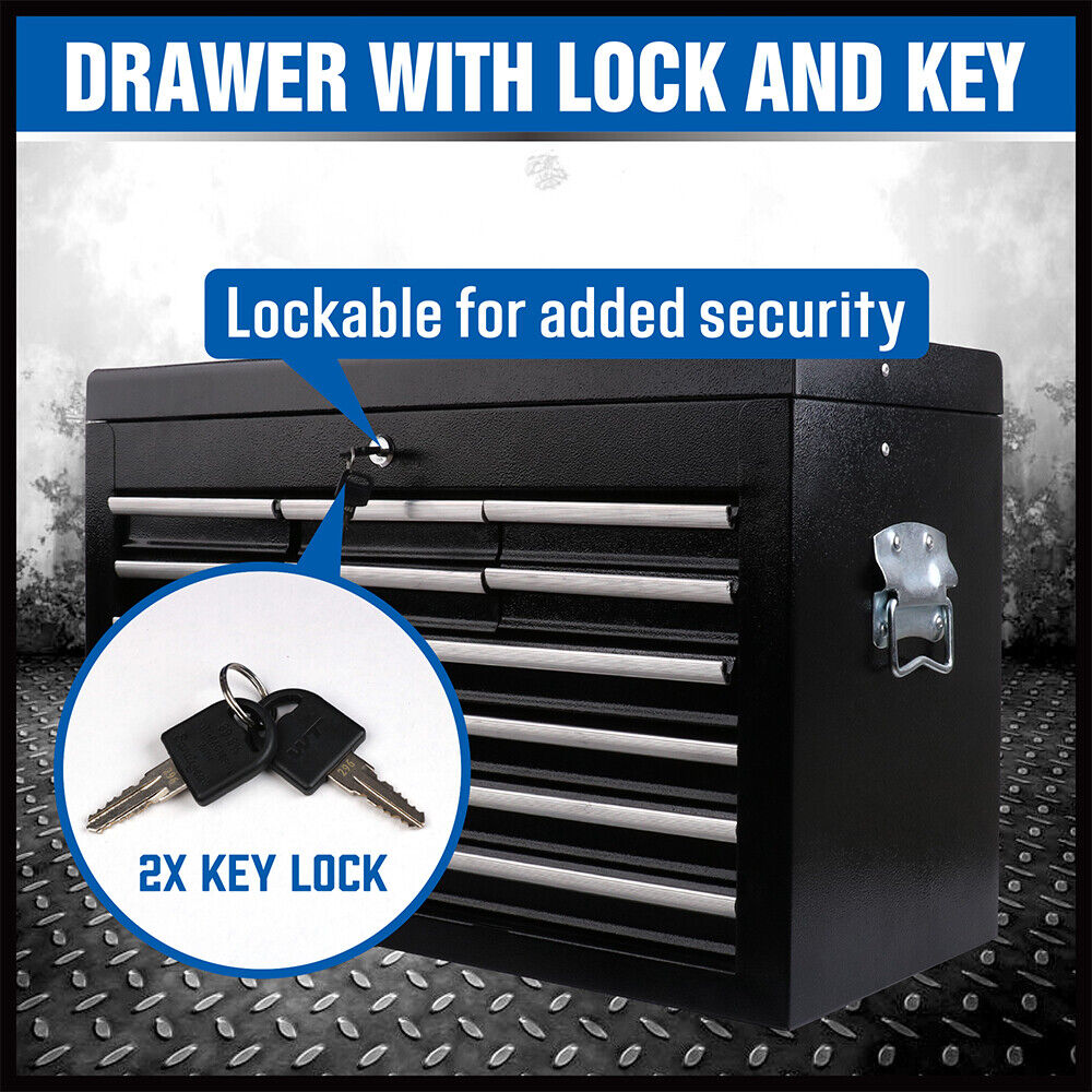 Storage Cabinets & Lockers: HORUSDY 10-Drawer Tool Box Chest Toolbox Lockable Drawer Cabinet Garage Storage
