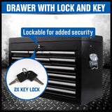 Storage Cabinets & Lockers: HORUSDY 10-Drawer Tool Box Chest Toolbox Lockable Drawer Cabinet Garage Storage