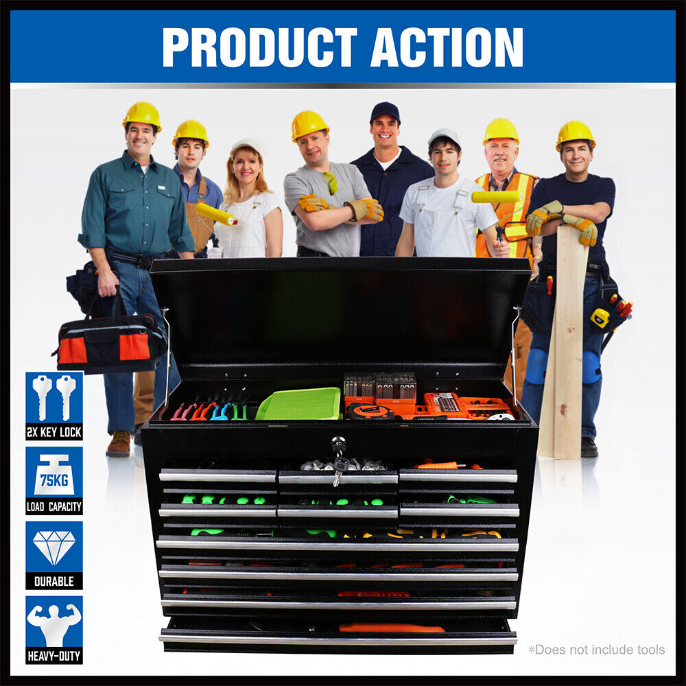 Storage Cabinets & Lockers: HORUSDY 10-Drawer Tool Box Chest Toolbox Lockable Drawer Cabinet Garage Storage