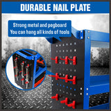 Kitchen & Dining Trolleys: Blue 3-Tier Tool Cart Storage Trolley Toolbox Workshop Garage Organiser 150kg Blue