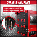 Kitchen & Dining Trolleys: Red 3-Tier Tool Cart Storage Trolley Toolbox Workshop Garage Organiser 150kg Red