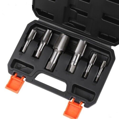 Hand Tools: HORUSDY 6Pc NPT Pipe Tap Set Thread Tap Screw Tool 1/8" 1/4" 3/8" 1/2" 3/4" 1"