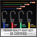 Automotive Repair & Speciality Tools: 30-Piece Premium Bungee Cord Assortment Includes 10” to 40” Bungee Cords, Canopy Ties & Tarp Clips