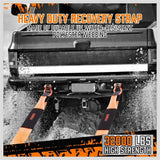 Bicycle Stands & Storage: Heavy Duty 9.1M Recovery Tow Straps Snatch Kit - 32,000 LBS Break Strength with D-Ring Shackles for Off-Roading Recovery and Hauling