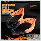 Bicycle Stands & Storage: Heavy Duty 9.1M Recovery Tow Straps Snatch Kit - 32,000 LBS Break Strength with D-Ring Shackles for Off-Roading Recovery and Hauling