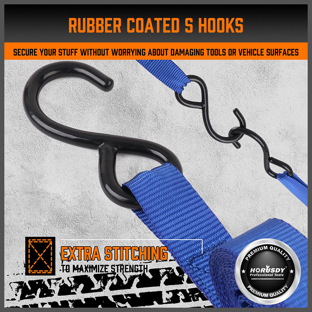 Automotive Repair & Speciality Tools: 10Pcs Ratchet Tie Down Straps 997KG 4.5M Trucks Trailer Strap ‎Stainless Steel